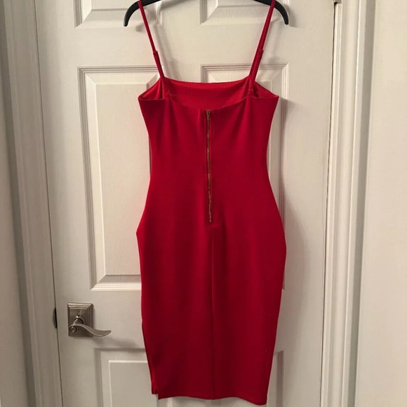 Show Stopper Red Holiday Dress, Lulus, US S - Picture 4 of 5